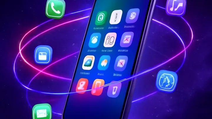 979JILI COM Sleek smartphone floating in space